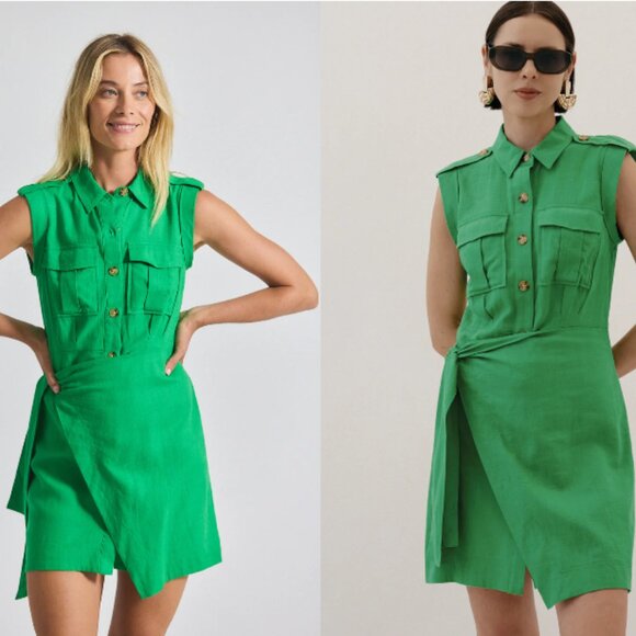 10 Crosby Derek Lam Dresses & Skirts - 🟢 NWT Derek Lam 10 Crosby Giselle Mini Tie Front Cargo Dress – Size 8  Sold Out